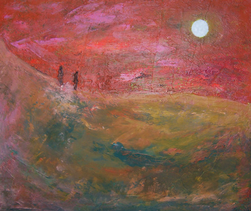 再会した二人の絵