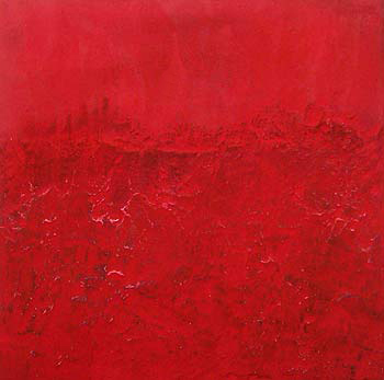 赤いマグマの絵です