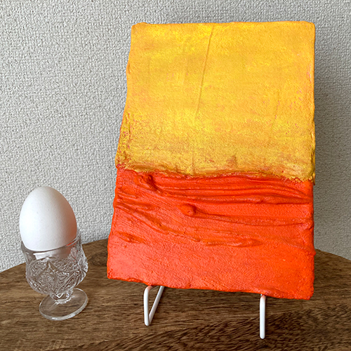 放課後に見たたまご色の空