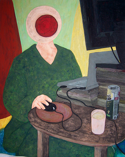 リモートワークの絵